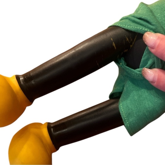 1977 Walt Disney Mickey Mouse Remco Toys Vinyl 15" Figure Dressed In Green Doll - Picture 7 of 10